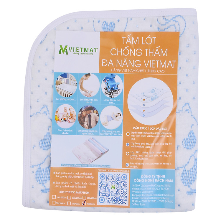 Combo 2 Tấm Lót Chống Thấm VIETMAT Chính hãng Giá rẻ - Hình ảnh 4