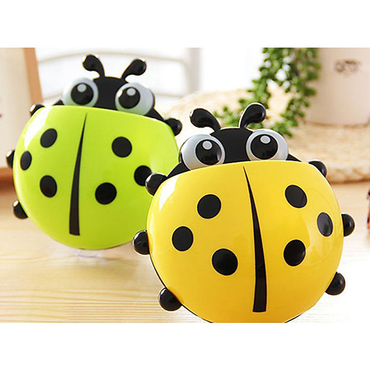 Dụng Cụ Để Bàn Chải Và Kem Đánh Răng Hình Con Bọ - 02 Cái - Màu Ngẫu Nhiên