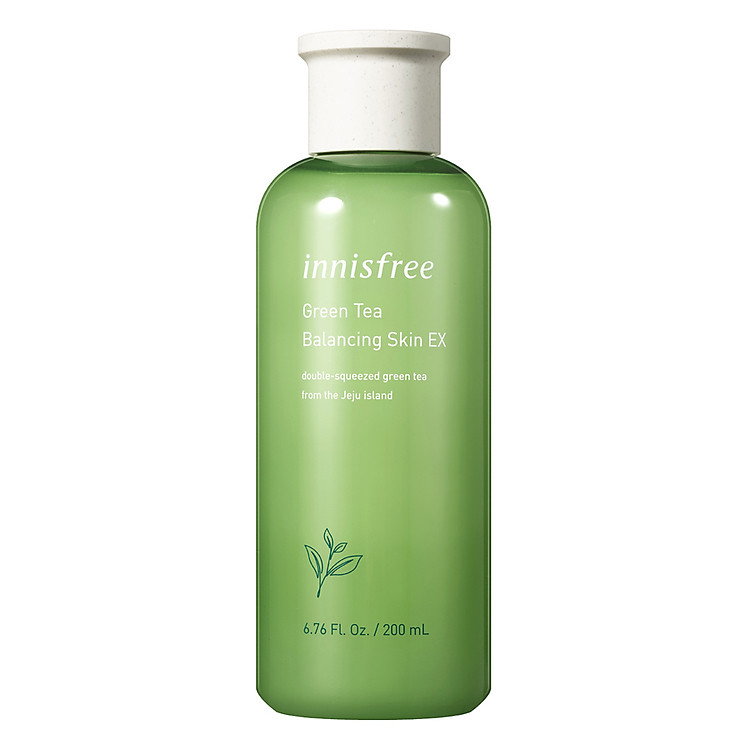 Nước cân bằng dưỡng ẩm từ trà xanh đảo Jeju Innisfree Green Tea Balancing Skin EX 200ml - NEW