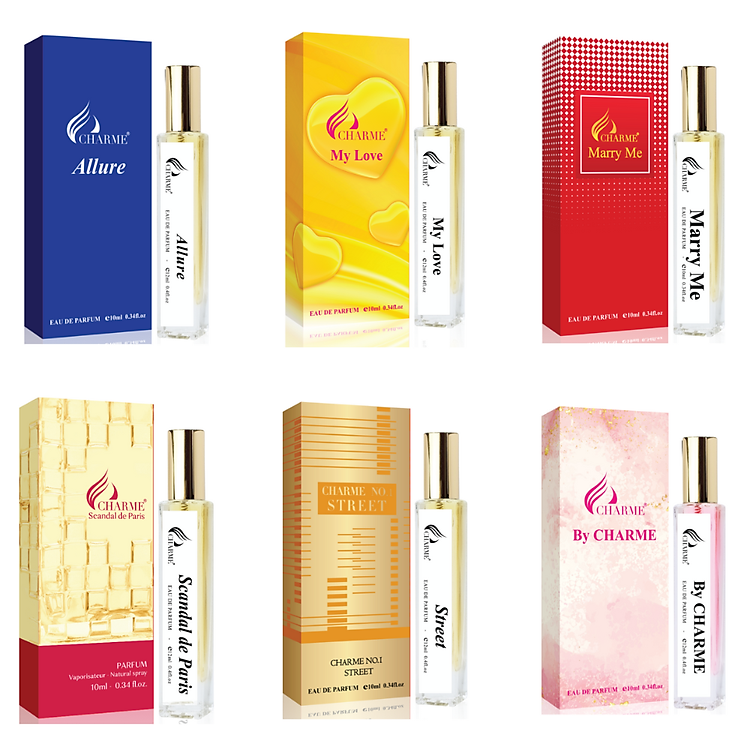 Nước Hoa Nam Nữ CHARME 10ml Lưu Hương Lâu Từ 8 - 10 Tiếng