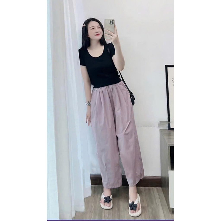 Rập Giấy A0 (bộ quần thụng + áo thun ôm cổ U tròn mã 918) - Ảnh 2