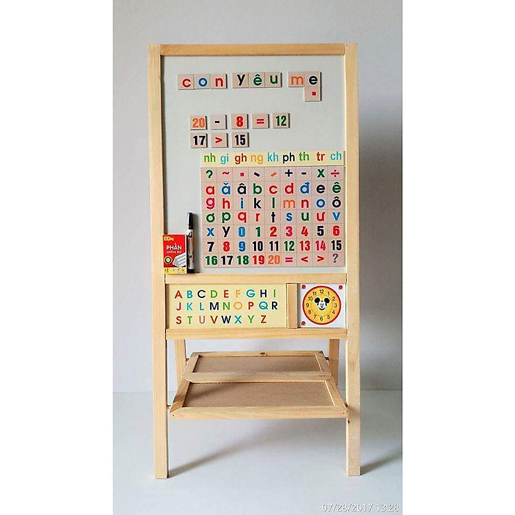 Bảng vẽ hai mặt cho bé chính hãng BK nhiều kích thước lựa chọn