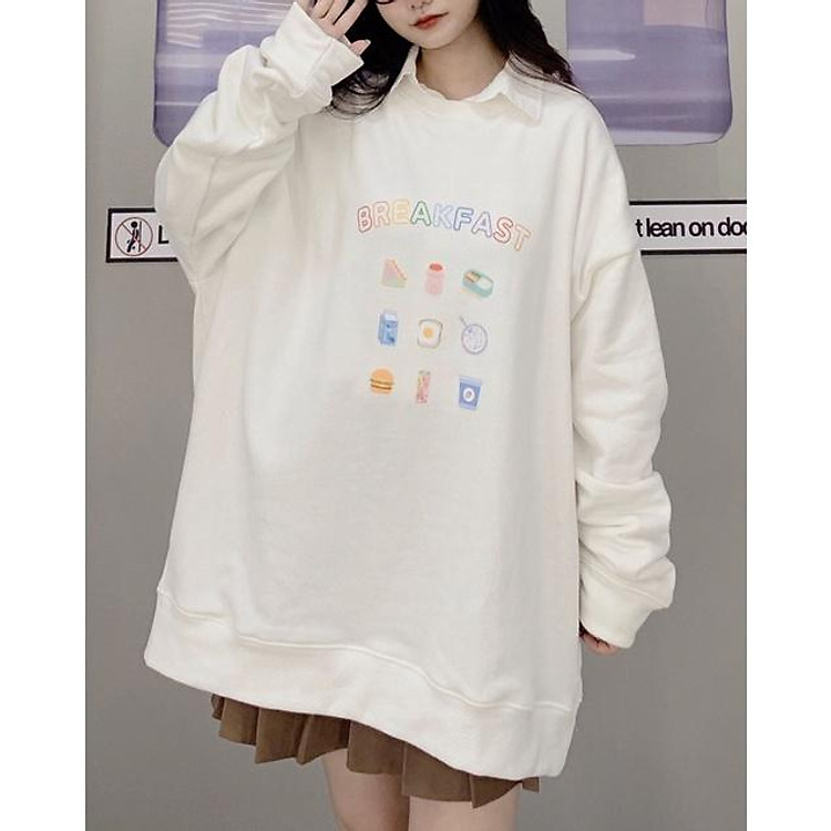 ÁO SWEATER FORM RỘNG UNISEX, Áo Hoodie Nỉ lót bông Form rộng ullzang unisex nam nữ