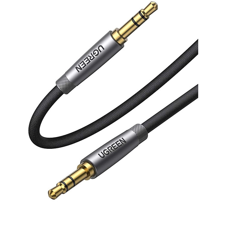 Cáp âm thanh cao cấp 3M 2 đầu 3.5mm dương màu Đen Ugreen 10116 AV150 Hàng chính hãng