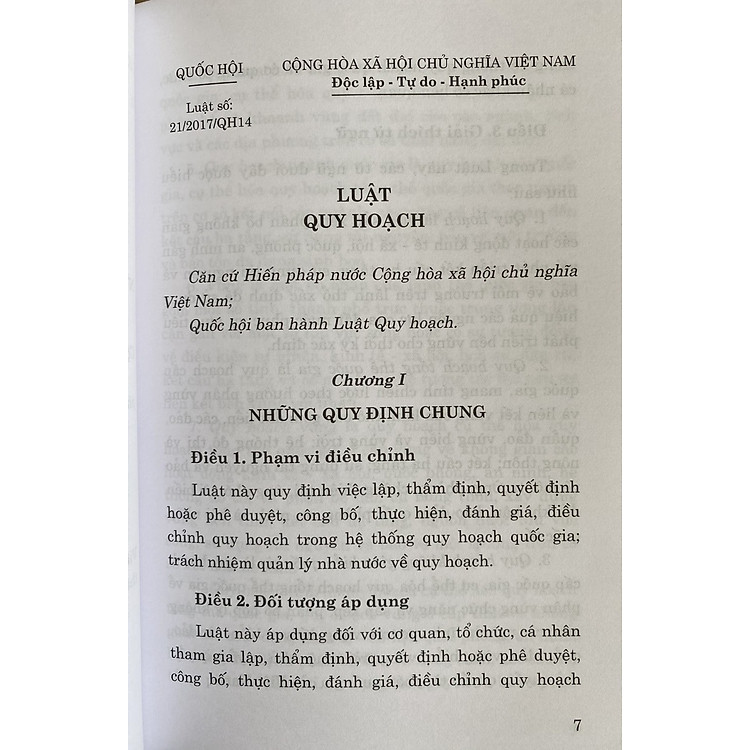 Luật Quy Hoạch (Hiện Hành) - Ảnh 2