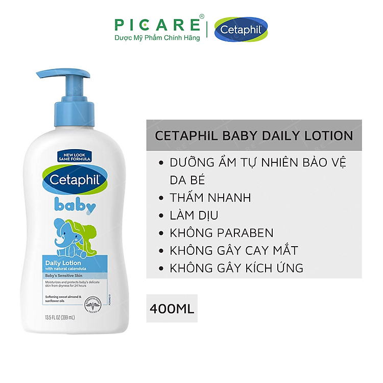 Sữa Dưỡng Thể Cetaphil Baby 400ml Chính hãng Tiết kiệm