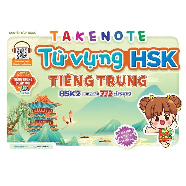 Sách - TAKENOTE Từng Vựng HSK Tiếng Trung HSK2 Cung Cấp 772 Từ Vựng - Chuẩn trình độ tiếng trung 9 cấp mới của hanb