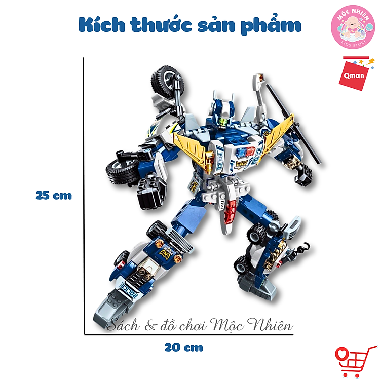 Đồ Chơi Xếp Hình Cảnh Sát Qman 41104 Chính hãng Giá rẻ - Hình ảnh 2