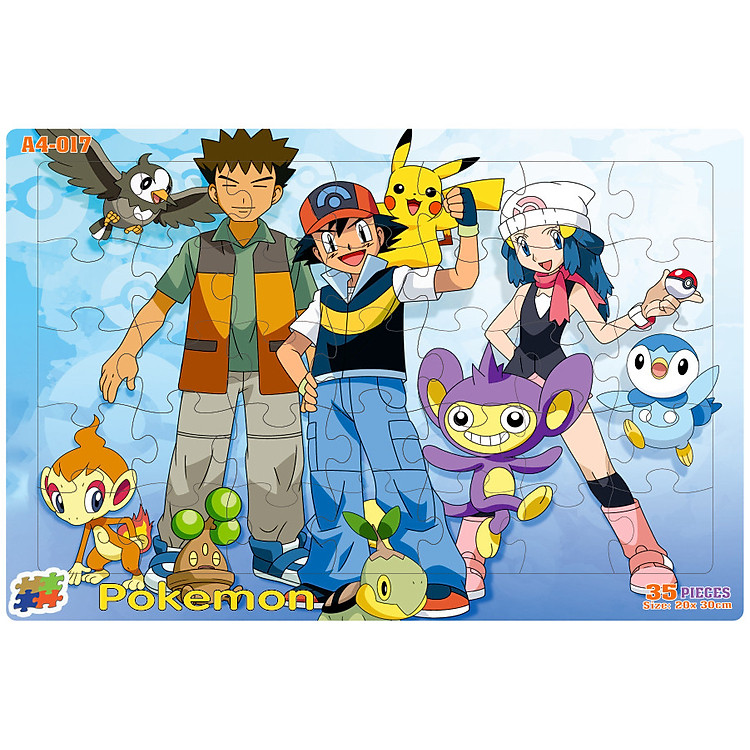 Combo 04 bộ tranh xếp hình A4 cho bé Chính hãng Tiết kiệm - Hình ảnh 2