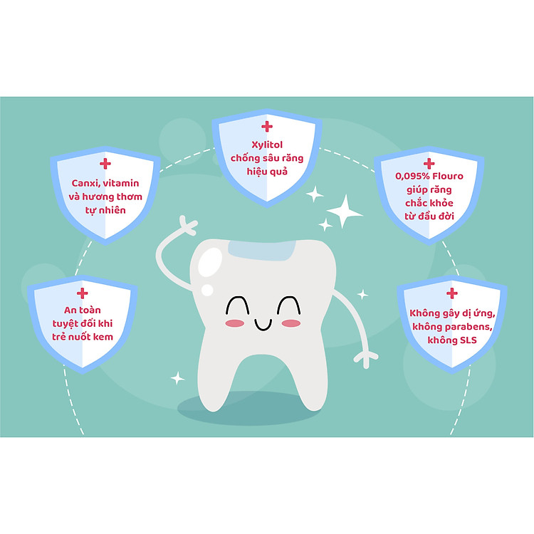 Kem đánh răng Babycoccole - 75ml - Táo Chính hãng Tiết kiệm - Hình ảnh 4