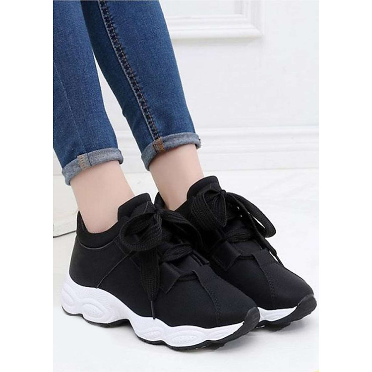 Giày Thể Thao Nữ Đế Sóng (Dây To)