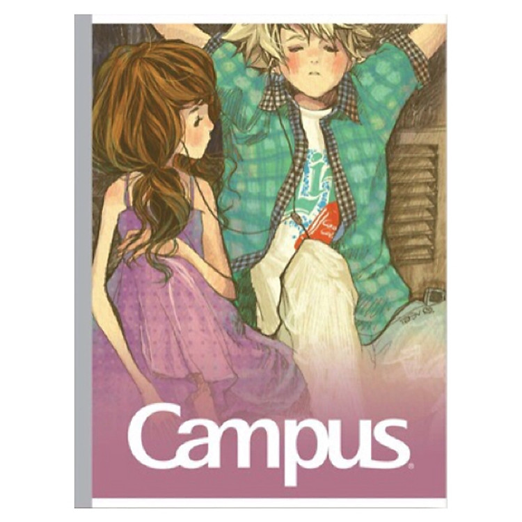Bộ 5 Vở Campus FrienShip 200 Trang - Kẻ Ngang - NB-BFRS200 - Mẫu 1