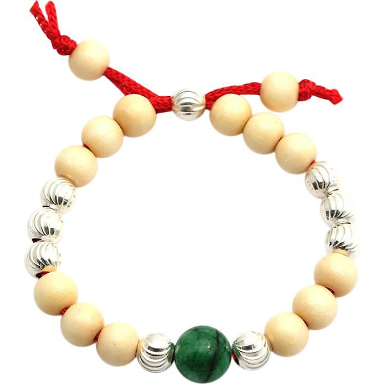 Lắc Tay Lắc Chân Trẻ Em Vòng Dâu Tằm Bạc Hiểu Minh LTE050