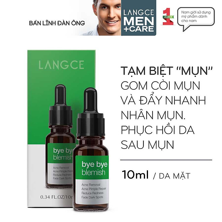 TẠM BIỆT MỤN BYE BYE BLEMISH for Acne 10ml LANGCE DÀNH CHO NAM