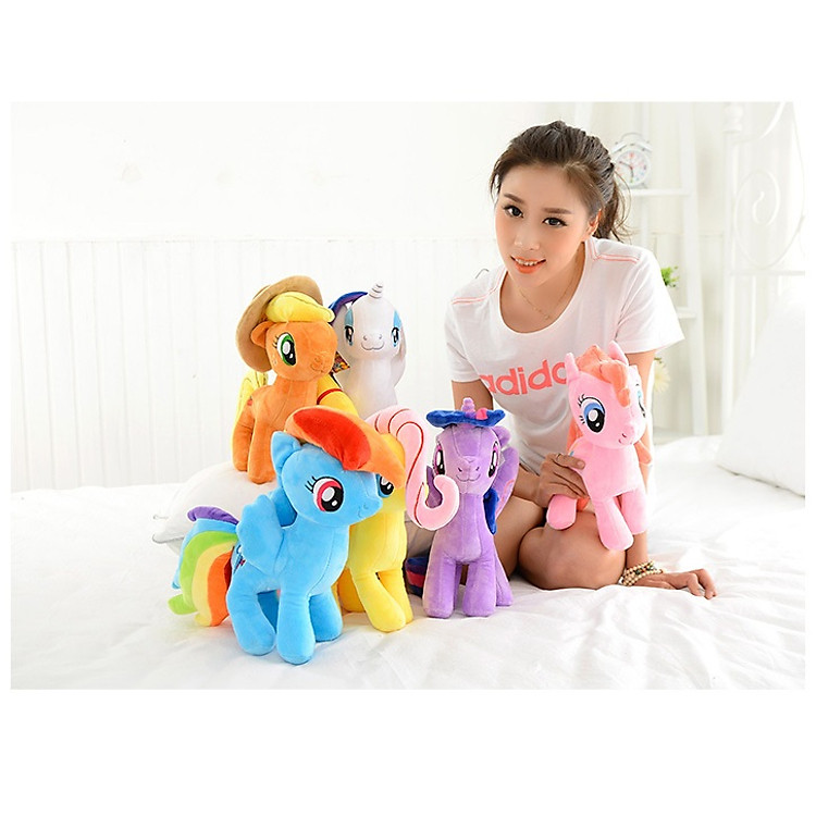 Gấu bông ngựa pony nhiều màu 30cm Chính hãng Giá tốt - Hình ảnh 3