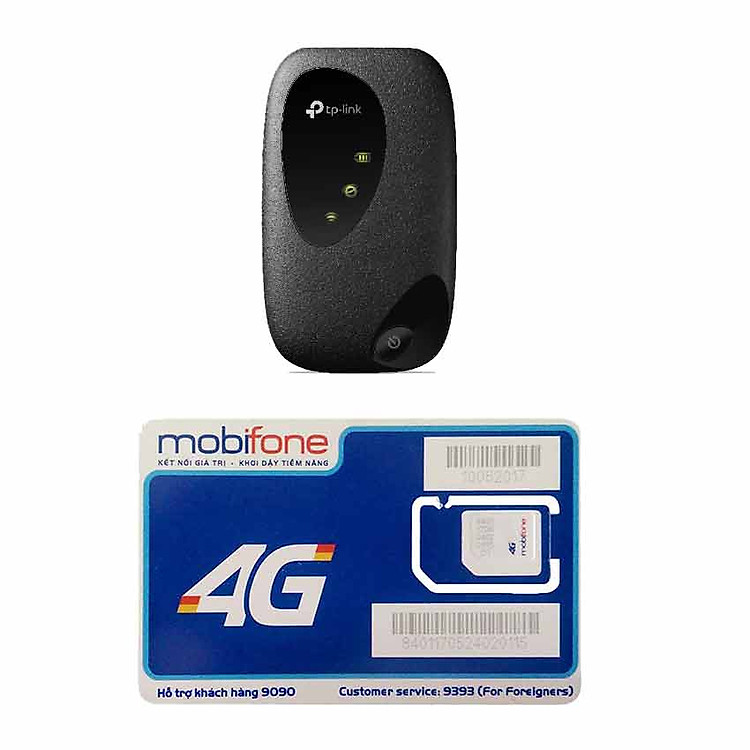 Bộ Phát Wifi TP Link M7200 4G Mới Nhất + Sim 4G Mobifone Khuyến Mãi 60GB /Tháng - Hàng Chính Hãng