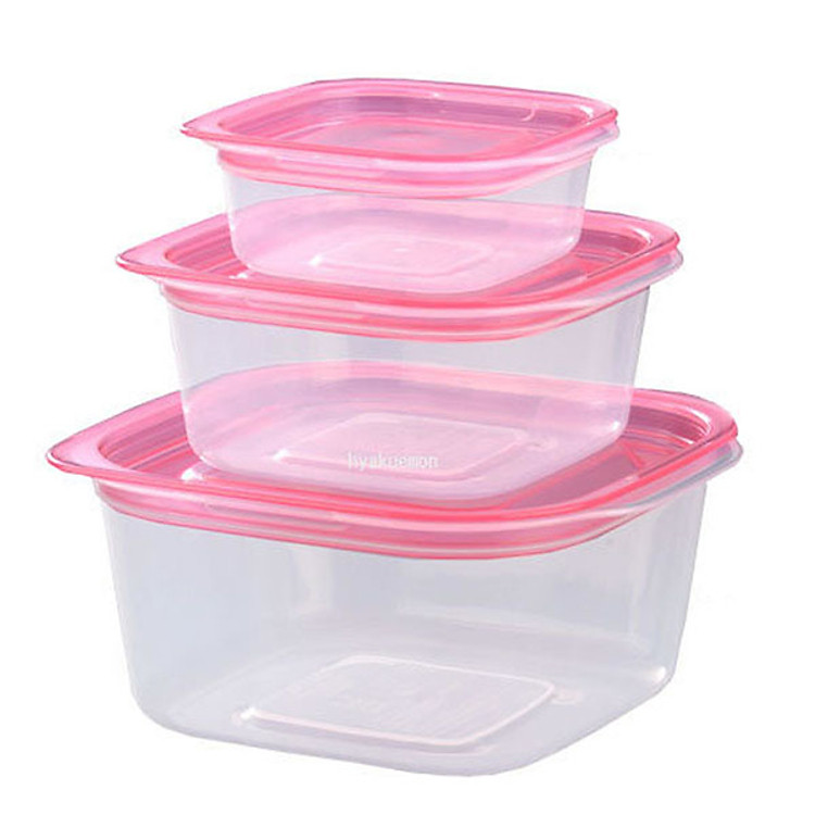 Bộ 3 hộp nhựa đựng đồ ăn dặm cho bé 90ml nội địa Nhật Bản