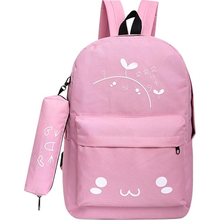 Balo + Ví Nữ MC DOL Botusi KNT209 (28 x 40 cm) - Hồng