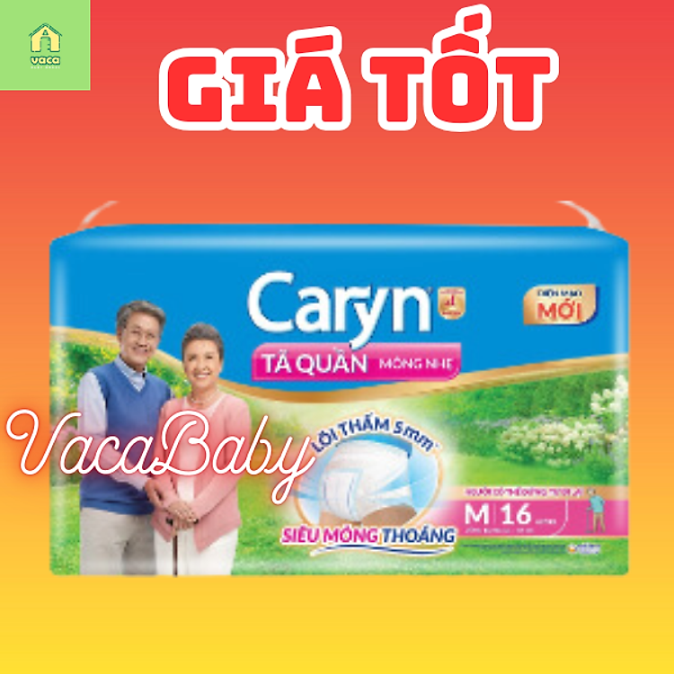 Tham Khảo tại ConCung: Tã Quần Caryn Size M16+2 Miếng , nhận ngay nhiều Ưu đãi