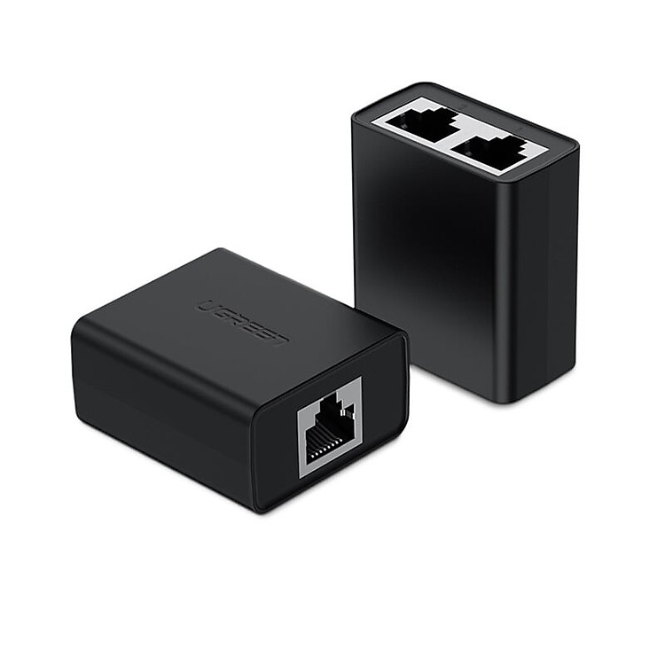 Bộ chia điện POE qua cổng mạng RJ45 1 ra 2 Màu Đen Ugreen 210OL50923CM Hàng chính hãng