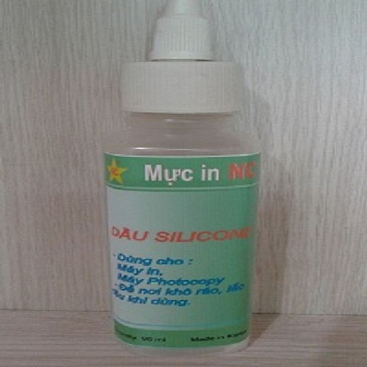 Dầu silicone bôi trơn chịu nhiệt cao, độ trơn tốt. Silicon, silicol dùng cho các máy in