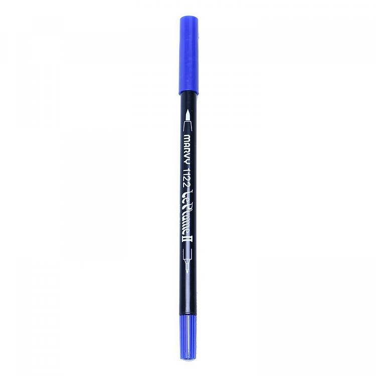 Bút Lông Hai Đầu Marvy 1122 No.3 - Xanh