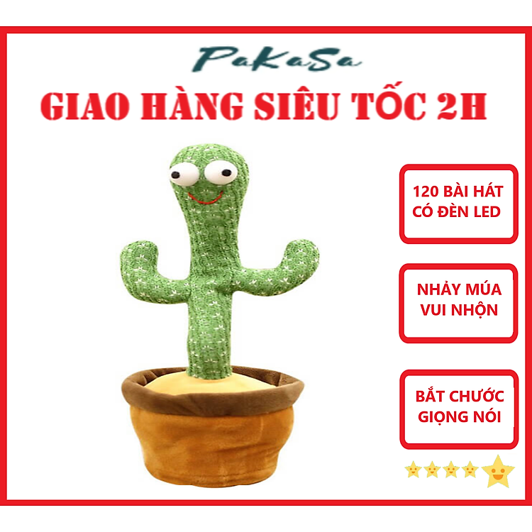 Mua Cây Xương Rồng Nhảy Múa Có Đèn Led Chính hãng Giá tốt - Hình ảnh 3