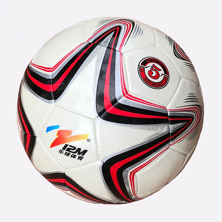 Bóng đá số 5 da PU cao cấp (hàng xuất khẩu- giao màu ngẫu nhiên) + Kèm kim bơm