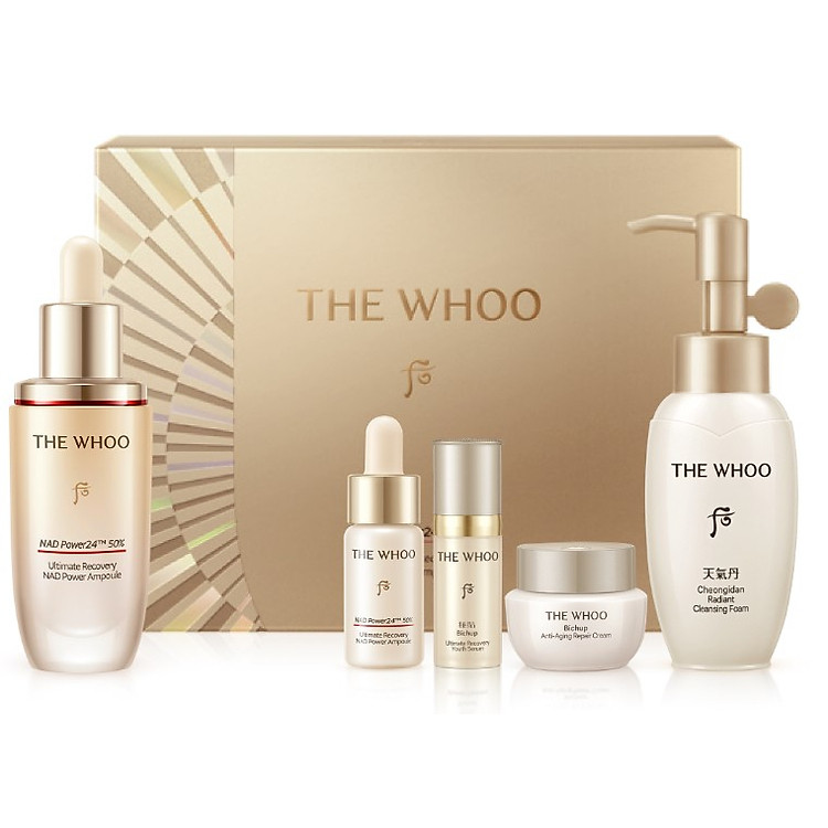 Tinh chất tăng cường, hỗ trợ ngừa lão hóa chuyên sâu Bichup Ultimate Recovery NAD Power Ampoule 50ml set