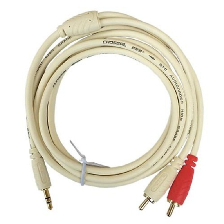 Cáp audio 3.5 ra RCA (hoa sen) CHOSEAL 1,8 mét - Hàng Nhập Khẩu