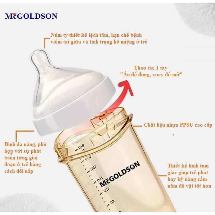 Combo Bình Sữa RICHKID-McGOLDSON PPSU Plus 150ML Ưu đãi - Hình ảnh 4