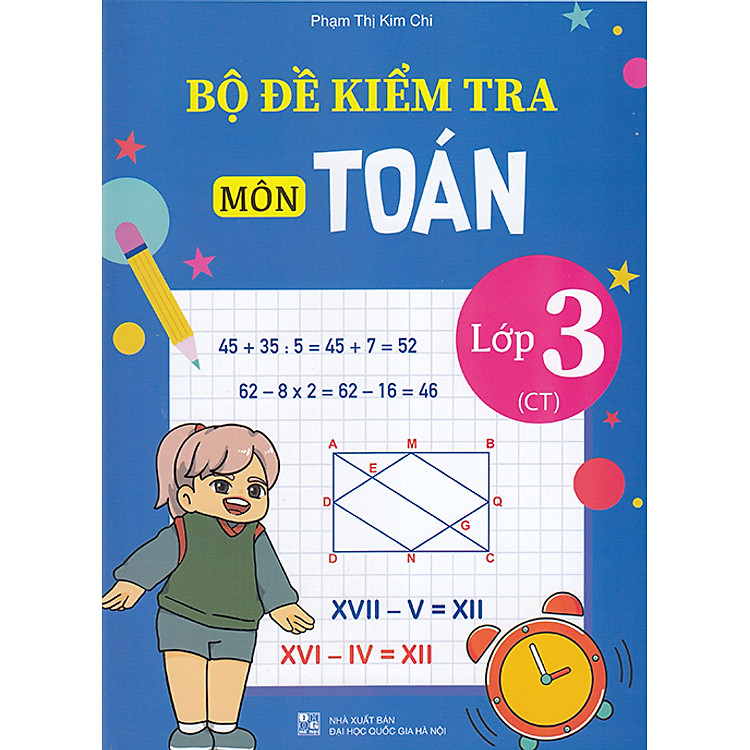 Bộ đề kiểm tra môn Toán lớp 3 (Chân trời)