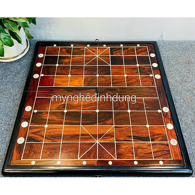 Bộ bàn cờ tướng gỗ trắc đỏ đen Chính hãng Giá tốt - Hình ảnh 4