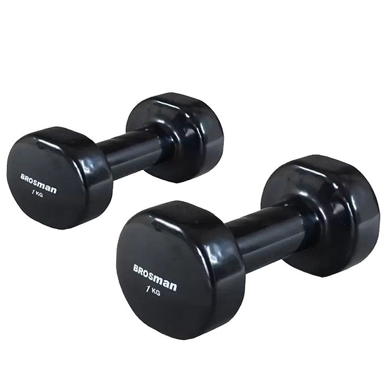 Bộ cặp tạ tay cao cấp Brosman bọc cao su