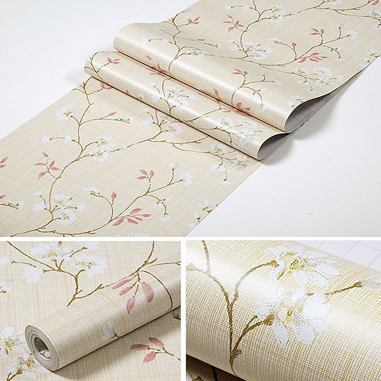 10m Giấy dán tường hoa cỏ vàng C0075