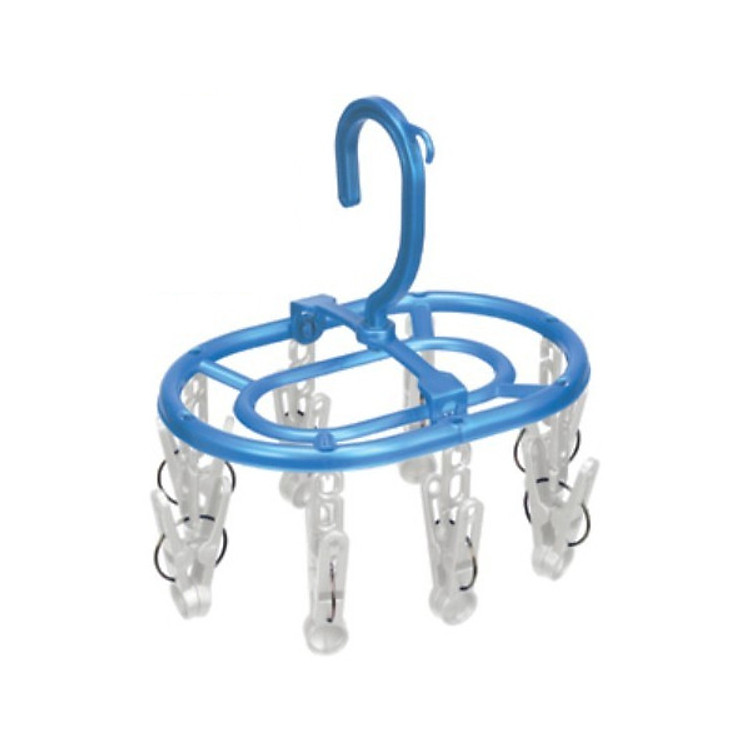 Máng phơi mini tròn có 8 kẹp chữ A nội địa Nhật Bản