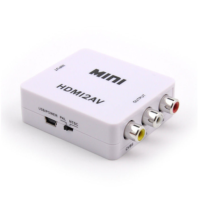 Bộ chuyển đổi tín hiệu từ HDMI sang AV Mini - HDMI to AV Mini - Hàng Nhập Khẩu