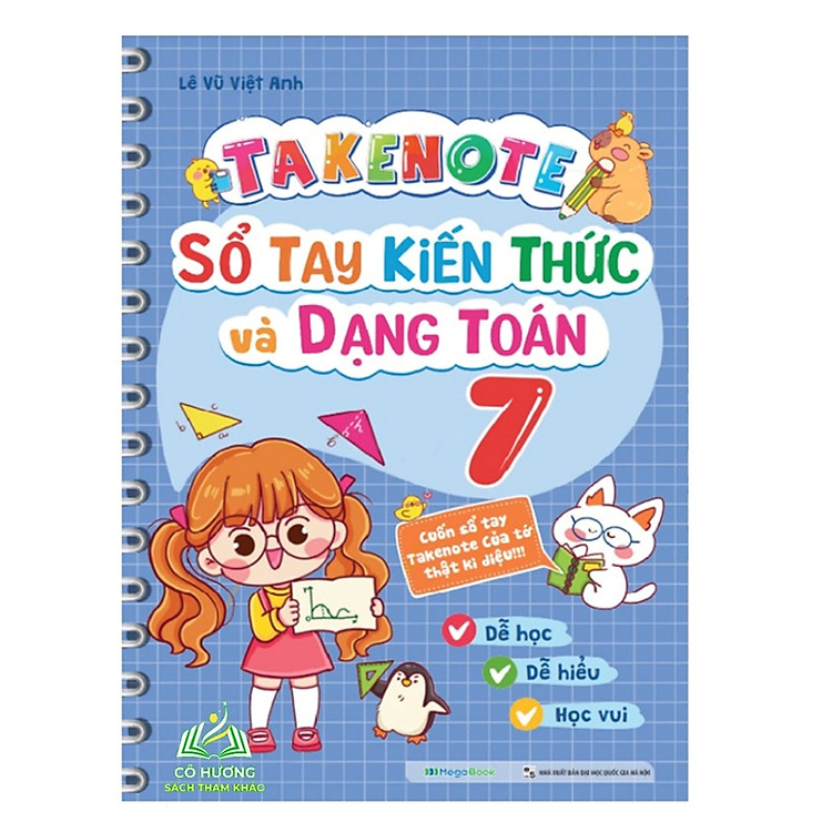 Takenote Sổ Tay Kiến Thức và Dạng Toán 7 (MG)