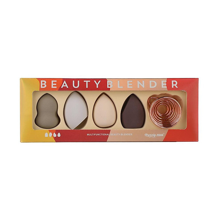 Set 4 bông mút trang điểm kèm giá đỡ Myonly muntifunctional beauty blender