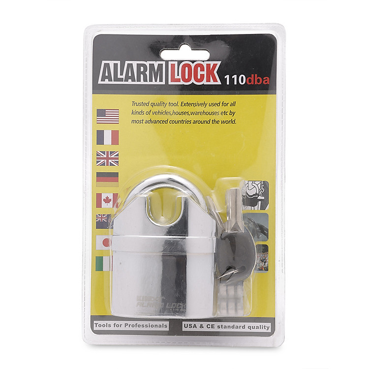 Ổ Khóa Báo Động Chống Trộm, Chống Cắt Kinbar K-101 (Màu Trắng)