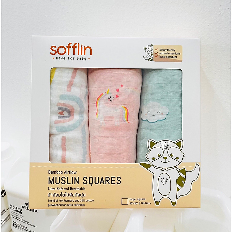 Chọn mua tại Shopee: Combo 3 khăn sợi tre Sofflin size L mua giá tốt nhất tại Shop Mall