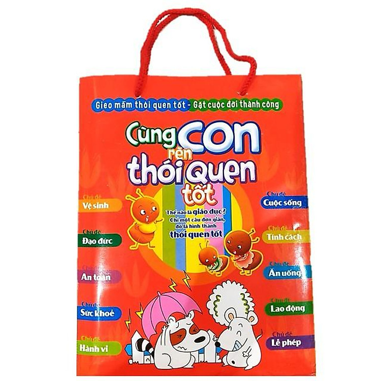 Combo Cùng Con Rèn Thói Quen Tốt Túi 10 Cuốn