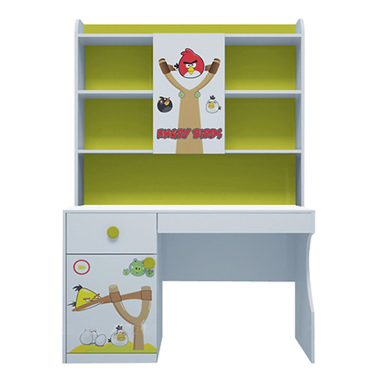 Bàn Học Có Giá Sách Hình Angry Bird IBIE CTARBM12Y (1m2) - Vàng