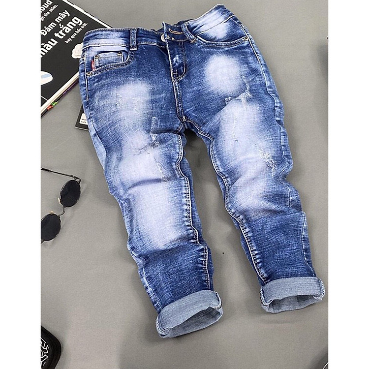 Quần jean dài bé trai siêu cưng từ 1 - 8 tuổi