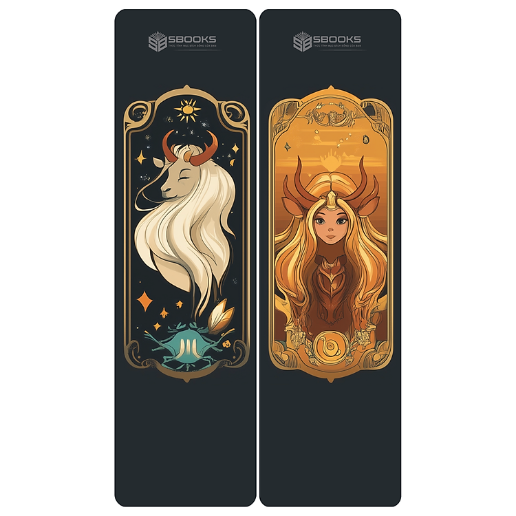 Bookmark Kẹp Sách Hoạ Tiết Cung Hoàng Đạo (Màu Đen) (8 cái) - Ảnh 4