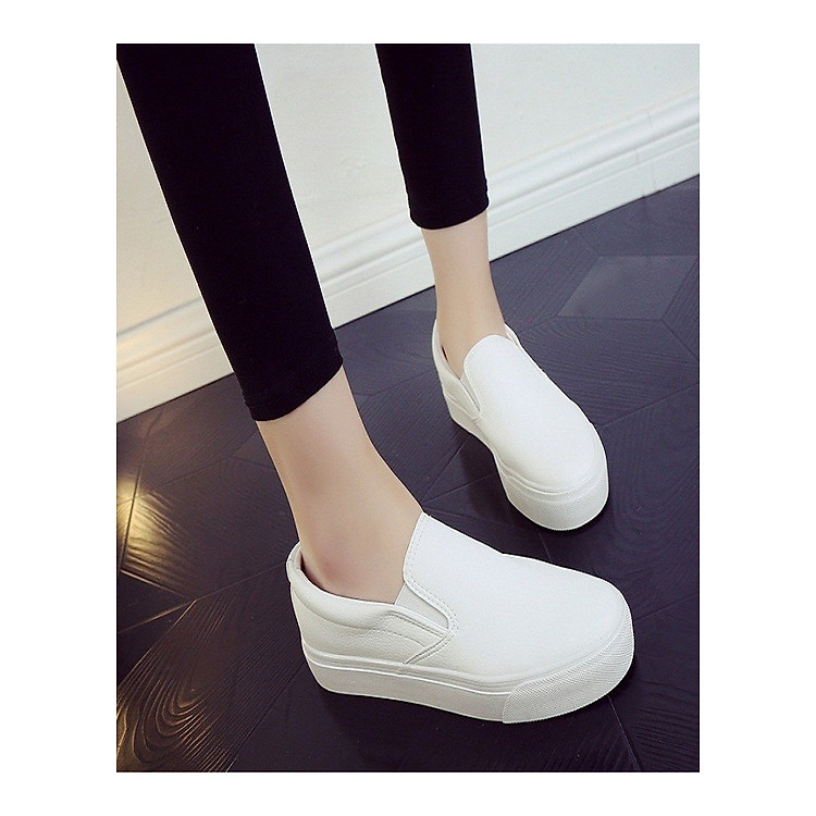 Giày nữ tăng chiều cao - giày độn đế nữ - giày lười nữ