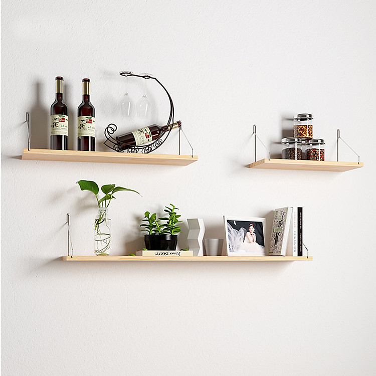 Combo Kệ Trang Trí Treo Tường Vân Gỗ Sồi Phong Cách Vintage