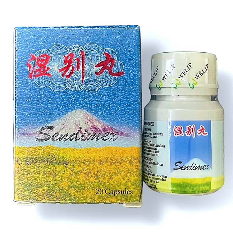 Viên uống đau nhức xương khớp Sendimex Thấp biệt hoàn xuất xứ Malaysia - Hộp 20 viên - Mã số 1290