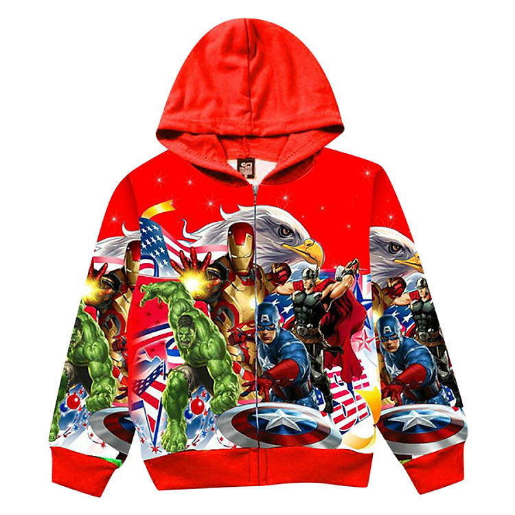 Áo Khoác Bé Trai AVENGERS BONCHOP ABT-97109666Đ - Đỏ