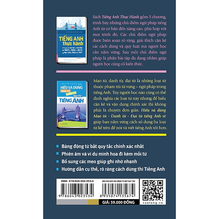 Mẹo Ghi Nhớ 360 Động Từ Bất Quy Tắc & Cách Dùng Thì Tiếng Anh - Tái Bản - Ảnh 2